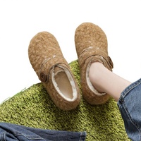 Weiwai Girl 2852-11 Scarpe Invernali da Donna con Tomaia in Peluche, Suola in Gomma, Fodera in Pile, Suola Spessa e Tacco Nascosto, Modello Slip-on