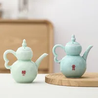 Distributeurs d'huile/sauce soja/vinaigre en céramique et pots à épices - Bouteilles d'huile et contenants à vinaigre pour la maison, magnifiques et créatifs