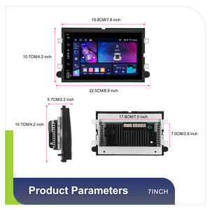 Autoradio Android Hikity 4+64G 7 pouces pour <span class=keywords><strong>Ford</strong></span> F-150/F250 Fusion Escape Montego, CarPlay sans fil, Android Auto, GPS, WiFi, vente en gros - Product Image 4