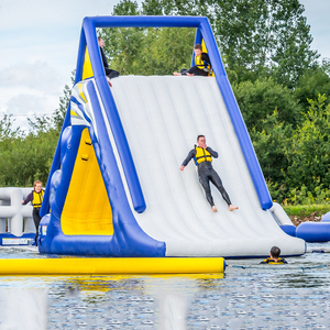 <span class=keywords><strong>Torre</strong></span> de Natación Inflable, Parque Acuático Flotante Comercial con Pared de Escalada - Product Image 6