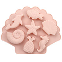 Chine fabricant prix usine mer créature/vie marine en forme de pâtisserie moules en silicone pour gâteau gâteau outils