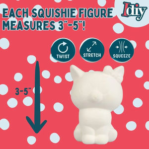 Giocattoli Squishy bianchi vuoti per la pittura a lento aumento ansia Antistress Anti Stress giocattoli per bambini bambini ADHD <span class=keywords><strong>autismo</strong></span> - Product Image 4