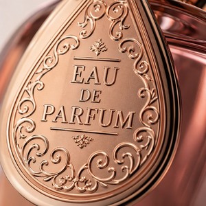 Etiqueta de <span class=keywords><strong>Perfume</strong></span> en Forma de Lágrima, Personalizada, Decorativa, Impermeable, de Metal Moldeado por Inyección y Electrochapado, Ecológica y de Lujo - Product Image 4