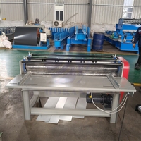 Machine de découpe automatique simple en acier au carbone de 1250 mm pour tôles/bobines métalliques, couleur personnalisée, 380V/220V, garantie 1 an