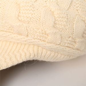 Gorro de Punto <span class=keywords><strong>para</strong></span> Mujer, Gorro Holgado de Invierno, Gorro de Punto de Ganchillo, Gorro de Esquí con Visera, Gorro Holgado con Visera - Product Image 3