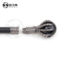 Canne de marche décorative en verre coloré, style vampire, pour cosplay, fête, Halloween, crozier, 93 cm