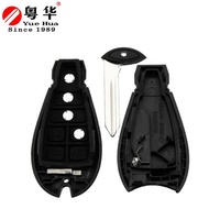Clé transpondeur BTN, clé vierge, télécommande de voiture sans clé, coque de clé pour Dodge Chrysler Challenger Charger 300