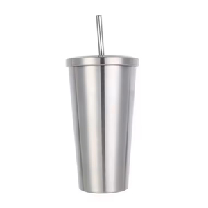 Custom Double Wall Stainless Steel Coffee <b>Cup</b> Hot and Cold Vacuum Insulated Tumbler With Straw - Product Image 6
