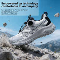 Chaussures de sport légères unisexes pour activités de plein air, compartiment à chaussures, sac à dos de sport, empeigne en mesh, semelle intermédiaire en TPU, amorti confortable