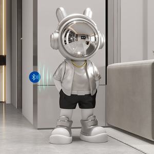 Sculpture en résine d'astronaute sur le thème de l'espace, grande taille, très vendue, pour la décoration du salon, de la chambre et du bureau, artisanat en résine - Product Image 3