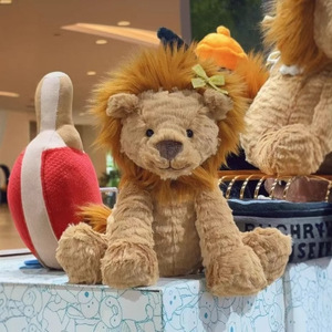 Peluche Ondulado <span class=keywords><strong>de</strong></span> León, Mono, Dragón, Vaca <span class=keywords><strong>de</strong></span> las Tierras Altas, Elefante, Dinosaurio, Cordero, Perro, Animales <span class=keywords><strong>de</strong></span> Peluche Suaves del Reino Unido - Product Image 4