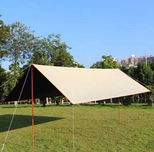 पोर्टेबल समुद्र तट काले कोटिंग तम्बू चंदवा धूप छांव Upf50 + आसान परिवार चंदवा डेरा डाले हुए यात्राएं सैर सपाटे आश्रय - Product Image 1