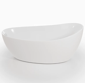 <span class=keywords><strong>Bañera</strong></span> de Lujo Moderna y Económica, en Forma de Huevo, de Acrílico Virgen, Independiente, sin Juntas, Blanca, para Baño y Ducha - Product Image 1