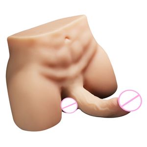 Halflang Solide Omgekeerde Vrouwelijke Masturbator Tpe Volwassen Seksproduct Met Dildo Penis Machinegeweer Ontwerp Voor Opwinding - Product Image 1