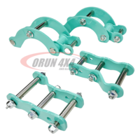 Nouvelle couleur personnaliser le Kit de Suspension de voiture bleu de luxe ressort à lames arrière étendu G-manilles 0-2 ''pour Hilux Ranger petite camionnette