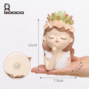 Roogo piccola fata fantasia ragazza vasi da fiori all'ingrosso fioriere da giardino per piante grasse uso domestico decorativo - Product Image 2