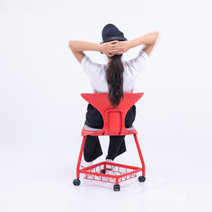 Asiento de plástico para entrenamiento universitario, silla de escritura para aula, silla escolar con tablero de escritura - Product Image 4