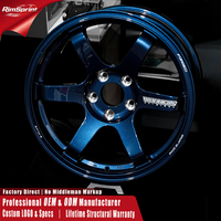 Jantes en alliage forgé RAYS VOLK RACING SAGA S-plus Hyper Blue 17 18 19 20 21 pouces 6x139.7 5x114.3 pour Toyota Ford Nissan BMW