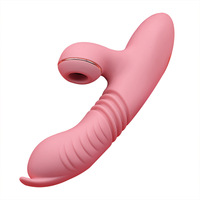 Silikon heizung Schub dildo vibrator mit starkem Saugen weiblicher Stimulator Klitoris Sauger