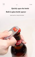 Personalisierter Logo-Getränkedosenöffner aus ABS, 2-in-1 Manueller Bier- und Limonaden-Dosenöffner für Cocktails, Getränke, Geschenk, Haushalt und Küche