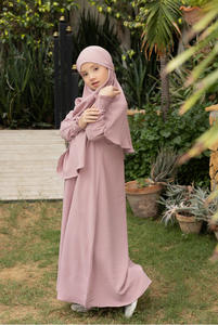 Vente en gros de robes Abaya pour enfants musulmans, mode Eid, vêtements islamiques pour filles, vêtements turcs, Dubaï, Ramadan, robe pour enfants, fille - Product Image 2