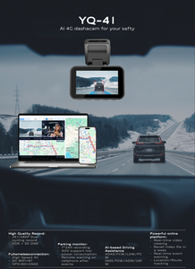 OEM กล้องหน้าและหลังสำหรับติดรถยนต์, กล้องติดหน้าและหลัง1080P บันทึก HD 4G มองเห็นในเวลากลางคืนสีดำ - Product Image 6