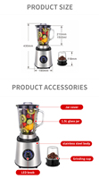 Starlux Mélangeur de cuisine électrique portable Articles en stock en usine Mélangeur de légumes en plastique Mélangeur à main électrique