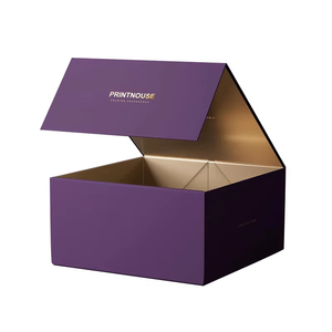 Papel corrugado reciclado impreso con logotipo personalizado embalaje de regalo Negro Grande caja de cartón con cajón - Product Image 5