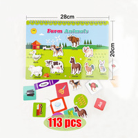 Juguetes de rompecabezas a juego de aprendizaje preescolar, libro de actividades, Sensor de autismo, temas más nuevos, libro ocupado para niños educativos