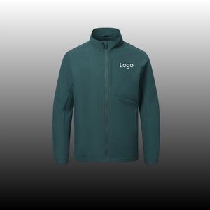 Veste d'extérieur sportive pour homme, imperméable et coupe-vent, 100% polyester, avec col montant, pour la randonnée, la course à pied et les tenues décontractées, service OEM - Product Image 1