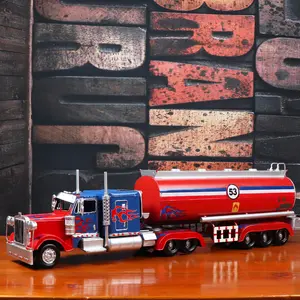 도매 금속 공예 클래식 영화 시뮬레이션 트럭 모델 철 수제 운송 차량 모델 장식품 자동차 모델 아이 장난감