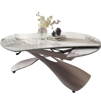 Table relevable extensible multifonctionnelle de forme ronde, ovale ou carrée, réglable pour café et repas