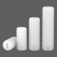 Vis sans tête en nylon M8 4mm, Vis à tête fraisée en nylon, Vis hexagonale en nylon, Vis en nylon M3.5, Vis en plastique