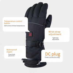 Guantes de Esquí Calefactables con Batería Recargable de 5000 mAh, Guantes de Snowboard de 3 Dedos, Impermeables, con Pantalla Táctil, para Deportes de Invierno - Product Image 4