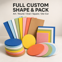 Découpes personnalisées en carton coloré, inserts en carton A4 de toutes formes (rond, ovale, carré) pour le bricolage, la décoration de festivals, la protection des emballages