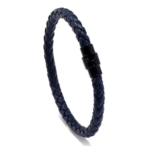 Nueva Pulsera Trenzada de Cuero Unisex con Hebilla de <span class=keywords><strong>Seguro</strong></span> Transfronterizo, Joyería Creativa de Estilo Europeo Americano para Comercio Exterior, de Moda - Product Image 6