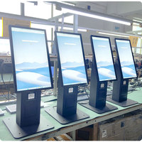 Kioscos de Pago de Autoservicio con Pantalla Táctil de 23.6 Pulgadas, Blancos y Negros, con Impresora de Códigos QR y Soporte para POS