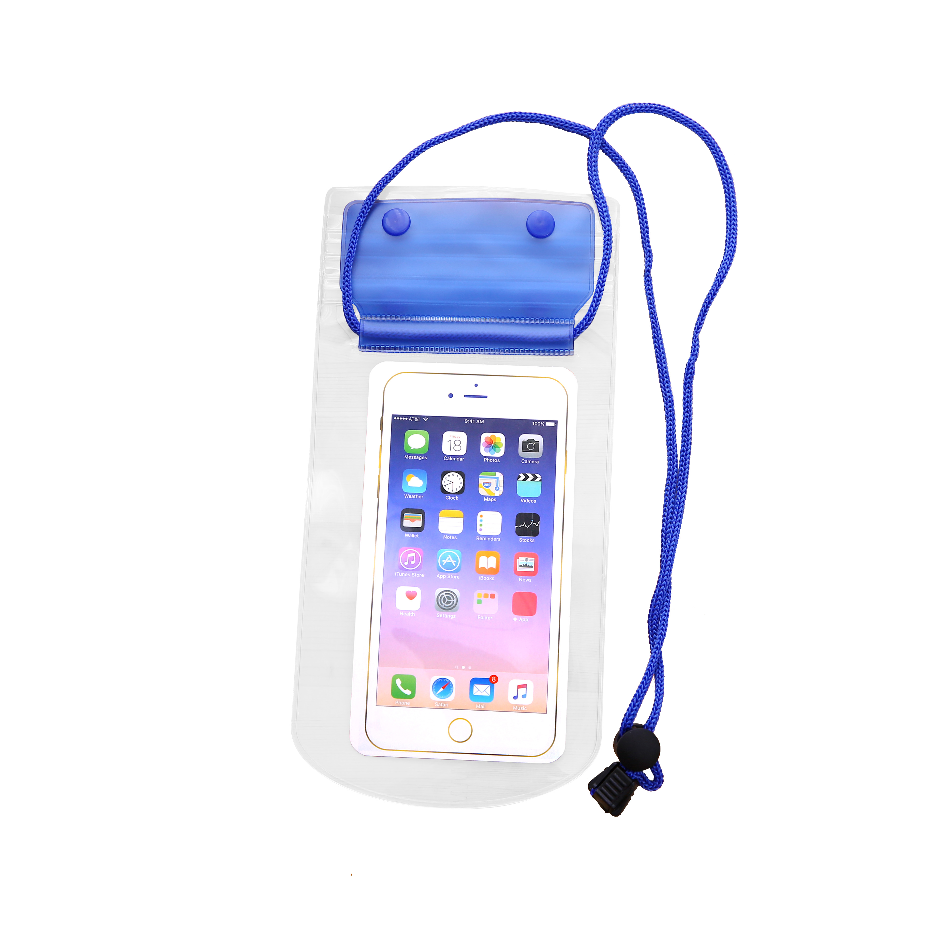 Triple-Layered Thickened Transparent Waterproof Mobile Phone Bag Waterproof Cell Phone Case Pouch