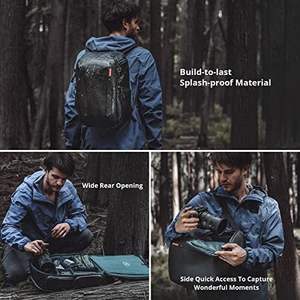 Sac à dos pour appareil photo gratuit, sac à dos pour appareil photo antichoc avec sangle pour trépied, pour ordinateur portable de 14 pouces, sacs à dos pour appareil photo pour photographes - Product Image 5