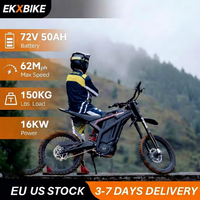 Sepeda Gunung Listrik Dewasa EKX M1 Motor Hub Depan Baterai Lithium 72V50AH Rangka Aluminium Kecepatan Tinggi Sepeda Listrik Sepeda Motor Trail Listrik
