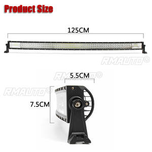 Barre lumineuse LED 52 pouces 702W 70200LM, feux de travail LED 12V 24V, faisceau combiné spot et large pour camion, tracteur, SUV, 4x4, 4WD, tout-terrain, barre lumineuse - Product Image 6