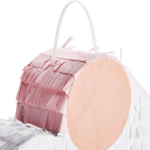 Pinata Cupcake tali tarik untuk persiapan bayi, perlengkapan pesta ulang tahun anak-anak kecil 13X15X3 inci - Product Image 4