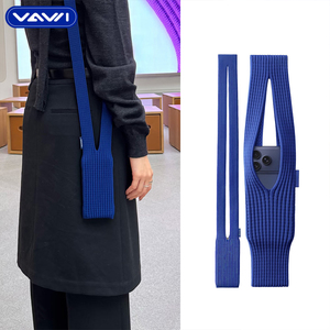 VAWI H06 Knit <strong>Phone</strong> Pocket Crossbody <strong>Bag</strong> for iPhone Pocket Sock Pouch <strong>Cell</strong> <strong>Phone</strong> Pocket with 40cm / 80cm Strap - Product Image 2
