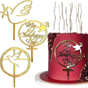 Décorations de gâteau en acrylique écologiques réutilisables pour la <span class=keywords><strong>communion</strong></span> solennelle, le baptême, la fête, la <span class=keywords><strong>communion</strong></span>, la croix, la colombe - Product Image 4
