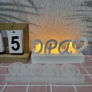 Moule en silicone M52499 pour décoration en ciment et gypse, motif « Grand-père aimant » - Product Image 1