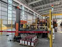 Mesin Penumpuk Robot Palletizer Tipe Kolom Focus Machinery untuk Karton dan Kantong 40kg
