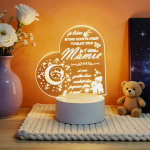 Lámparas Acrílicas Personalizadas, Luces Nocturnas LED con Imagen Creativa Personalizable en 3D, Regulables, Recargables por USB, Regalos Festivos para Padres - Product Image 4