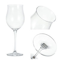 Verre à vin rouge transparent en forme de tulipe à large ouverture - Verre haut de gamme pour usage domestique - Coupe à arôme grande capacité