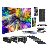 Layar dinding Tv Led Xxxx Video Xxx layar Display Led 4K luar ruangan panel dinding Video 500X1000Mm P3.91 tampilan Led dinding Video