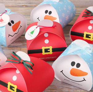 Snowman Shape <b>Christmas</b> Cookie <b>Box</b> Food Grade Paper Packaging <b>Box</b> for Biscuit Candy Chocolate Xmas Holiday Gift Treat <b>Box</b> - Product Image 3